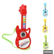 Guitarra Musical de Plástico à Pilha Color - Tudo em Caixa