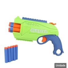 Pistola Lança Dardos 26cm 13 Peças Blaster Color