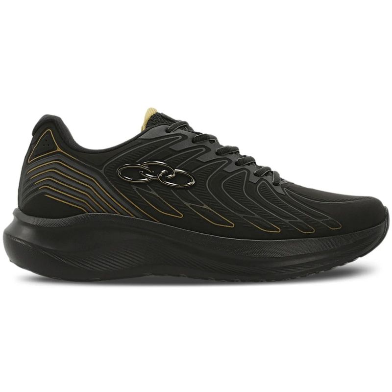 Tênis Esportivo Masculino Olympikus Volcan 2 Preto/Dourado - Shop
