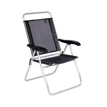 Cadeira De Praia Alta Reclinável Boreal Com Porta Copo Mor