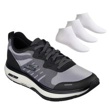 Kit Tênis Skechers Go Walk Workout Masculino + 3 Pares de Meias