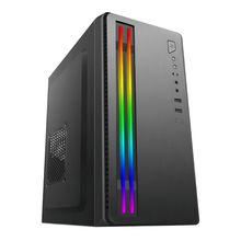 Gabinete Gamer BRX Hyrax CA-014 RBG M-ATX Preto S/Cooler