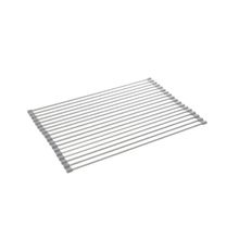 Escorredor Multiuso Esteira de Pia Dobravel Inox e Silicone