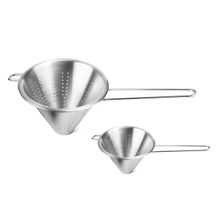 Funil Passador Chinoy Coador Peneira Aço Inox 24 e 14cm
