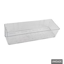 Organizador Multiuso Plástico 28x11cm Adesivo - Tudo em Caixa