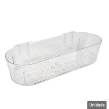 Organizador Multiuso Plástico 28x11cm Adesivo - Tudo em Caixa