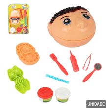 Massinha de Modelar 09 Peças com Molde Dentista - Tudo em Caixa