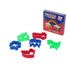 Massinha de Modelar 07 Peças Moldes - Tudo em Caixa