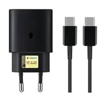 Carregador Preto Universal / Fonte Turbo Bivolt com Cabo USB-C