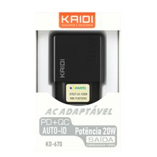 Adaptador de Energia Turbo / Carregador Preto Bivolt com Cabo USB-C