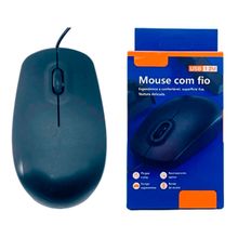 Mouse Óptico USB 1.2m Ergonômico Plug Play Inova IN-20056 - Preto