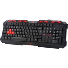 Teclado Gamer Spider Abnt2 Preto e Vermelho Gk706 - Fortrek