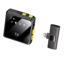 Microfone de Lapela Sem fio Compatível com Iphone Antirruído