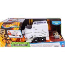 Hot Wheels Lançador Ghast RacerVerse Minecraft - JFV71