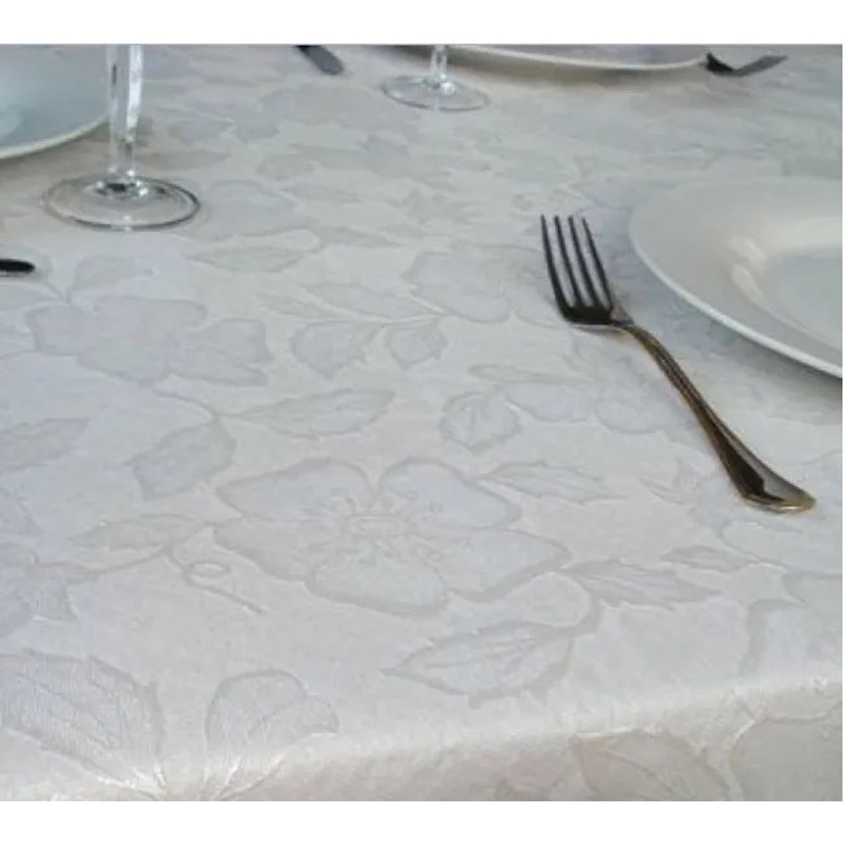2 Toalha De Mesa Térmica Pvc Impermeável Branca 0,70 X 1,00m