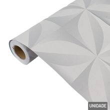 Papel de Parede 45cm X 5m Arabesco Cinza - Tudo em Caixa