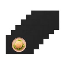 Jogo Americano Preto Dupla Face Sintetico Bar Restaurante 6un