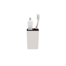 Porta Escova Dentes Caneta Treco Acessorio Bege Preto 1un