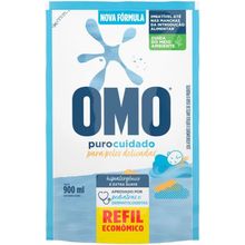 Lava Roupas Omo Sachê Hipoalergênico Bebê Puro Cuidado 900ml