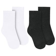 Kit 2 Pares de Meias Selene Básica Cano Médio Infantil