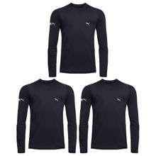 Kit 3 Camisas Térmicas Puma UV50+ Manga Longa Infantil