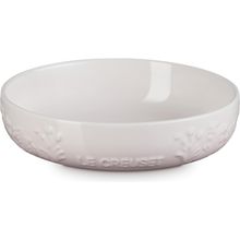 PRATO FUNDO LE CREUSET JARDIN 18CM SPHERE EM CERÂMICA COM RELEVO SHELL PINK 80045187770003