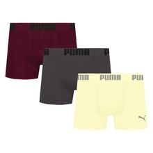 Kit 3 Cuecas Puma Boxer Sem Costura Masculina