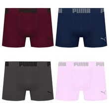 Kit 4 Cuecas Puma Boxer Sem Costura Masculina