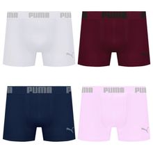 Kit 4 Cuecas Puma Boxer Sem Costura Masculina