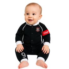 Macacão Bebê Corinthians Longo Faixa de Capitão Oficial