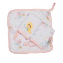 Paninho De Boca Bordado Sereia Soft C/Prendedor De Chupeta