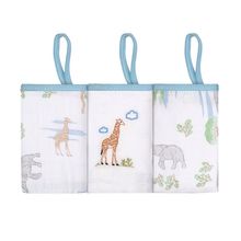 Paninho De Boca Bordado África Soft C/Prendedor De Chupeta