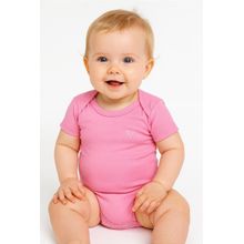 Body Bebê Rosa em Meia Malha 100% Algodão Revedor