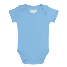 Body Bebê Azul em Meia Malha 100% Algodão Revedor