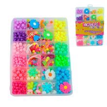 KIT Miçangas Joalheria com Organizador - Tudo em Caixa