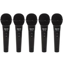 Kit 5 Microfones Dinâmicos com Fio TK 10 Onyx