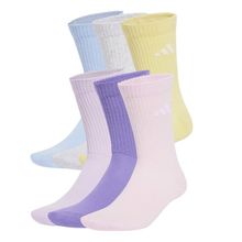 Kit 6 Pares De Meias Adidas Cush Cano Médio Unissex