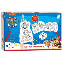 Kit De Pintura Patrulha Canina Com Cavalete em MDF - Nig 0680