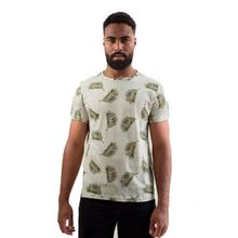 Camiseta Masculina Ixória Básica Estampada Folhagem Natural