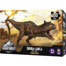 Quebra Cabeça Jurassic World Carnotauro 200 Peças Mimo 2063