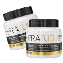 Kit 02 Máscara Cronograma Capilar Pratudo Borabella 1000g