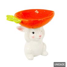 Enfeite Decorativo de Páscoa Coelho Porcelana 18cm - Tudo em Caixa