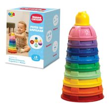Brinquedo Educativo Potes De Empilhar - GGB