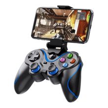 Controle S/Fio Console PC Celular com Suporte Preto e Azul