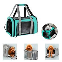 Bolsa de Viagem Verde Para Transporte Pet Alças Ajustáveis