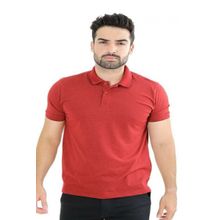 Camiseta Masculina Gola Polo Piquet Jacquard  Vermelho