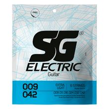 Encordoamento SG P/ Guitarra Nickel Light 9/42 - EC0212