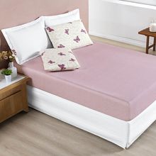 Jogo Cama Lençol Celi King Micropercal Estampado 200 Fios 3 Peças Borboletas Rosê