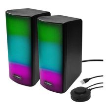 Caixa De Som Bluetooth Cartão Sd Usb Para Pc Notebook e Celular Rgb