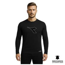 Camisa Térmica Diadora Manga Longa Big Logo Icon Masculina